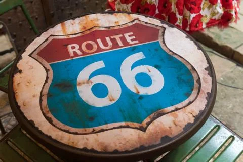 Route 66 shield Stock Photos