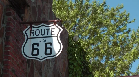 Route 66 Sign Stock Footage 7743667