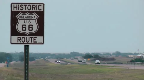 Route 66 Sign 库存影片 7743745