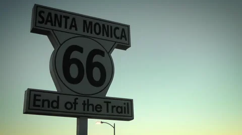 Route 66 Sign Video stock 59746655