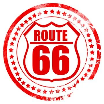 Route 66 sign Stock Illustration