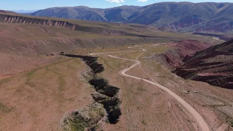 Route 73, Gorges and Rock Crevices, Jujuy, Argentina Stock Footage 342278791