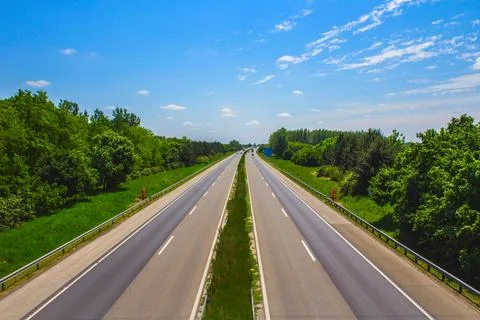 Route between cities Stock Photos