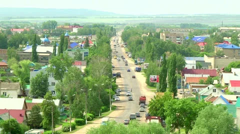 The route in the centre of the city Stock Footage 25420258