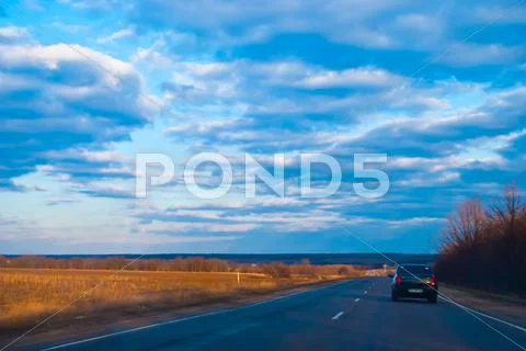 Route, decline. Stock Photos