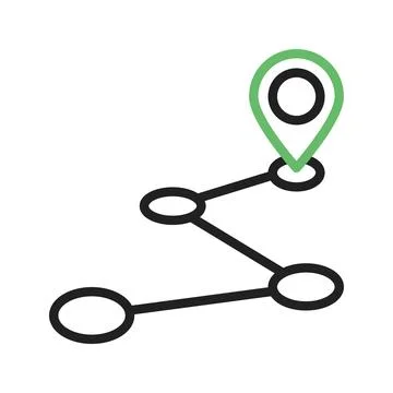 Route Icon Image. Stock Illustration