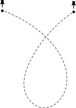 Route icon. Two points with dotted path and location pin. Route location Stock Illustration