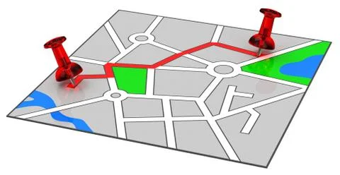 The route Stock Illustration