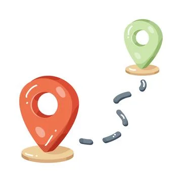 Route Stock Illustration