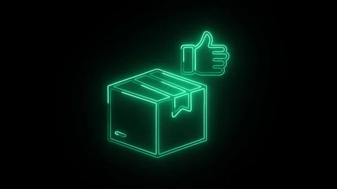 Route Isolated on Black Background Neon Navigation Path Animation Stock-Footage 330855319