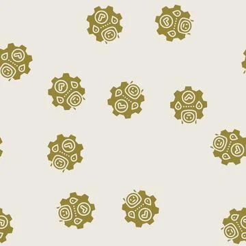 Route optimization autonomous delivery glyph seamless pattern Illustrazione stock