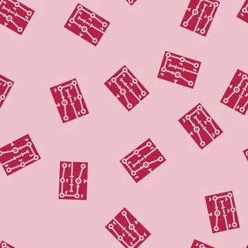 Route optimization autonomous delivery glyph vector seamless pattern Stock Illustration