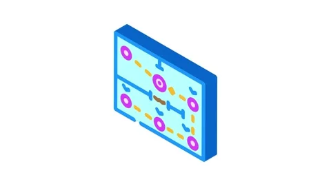 Route optimization autonomous delivery isometric icon animation 스톡 동영상 327289947