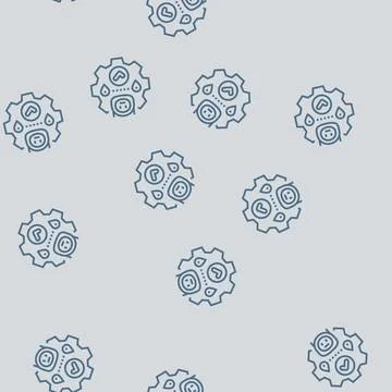 Route optimization autonomous delivery line seamless pattern Stock Illustration