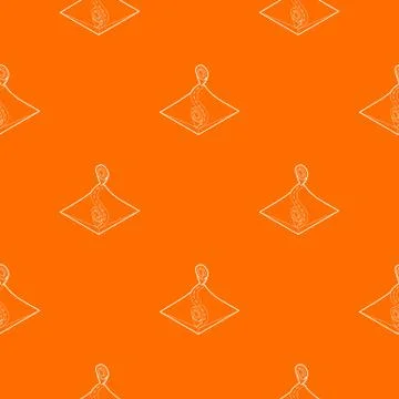 Route pattern vector orange Stock Illustration