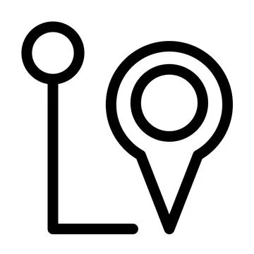 Route Planning Destination Icon Stockillustratie