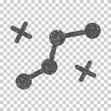Route Points Grainy Texture Icon Illustrazione stock