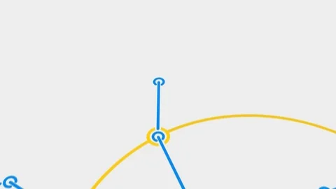 Route scheme - loop video Stock Footage 116424853