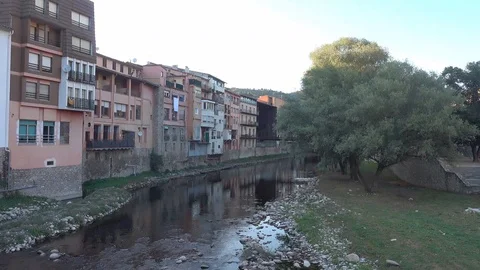 The route of Ter by Ripoll, Girona Stock Footage 120329264