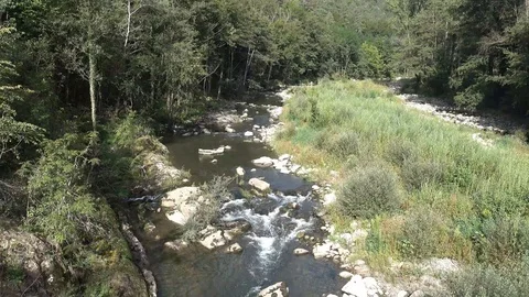 The route of Ter by Ripoll, Girona Stock Footage 120329277
