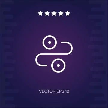 Route vector icon Stock Illustration