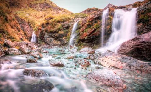 Routeburn Hut Stockfoto's