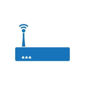 Router With Antenna Stock-Illustration
