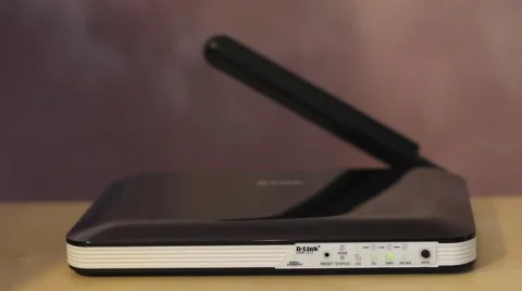 Router with blinking green lights Stock Footage 67590057