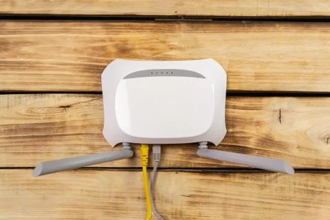 The router is distributing the Internet, Stock Photos