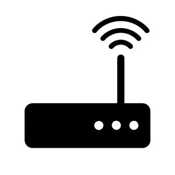 Router Flat Icon Perfect for Web, UI Design, and Graphic Design. Illustrazione stock