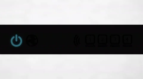 Router front panel led display Stock Footage 67849878