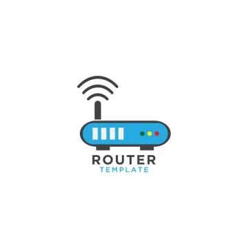 Router graphic design template Stock Illustration