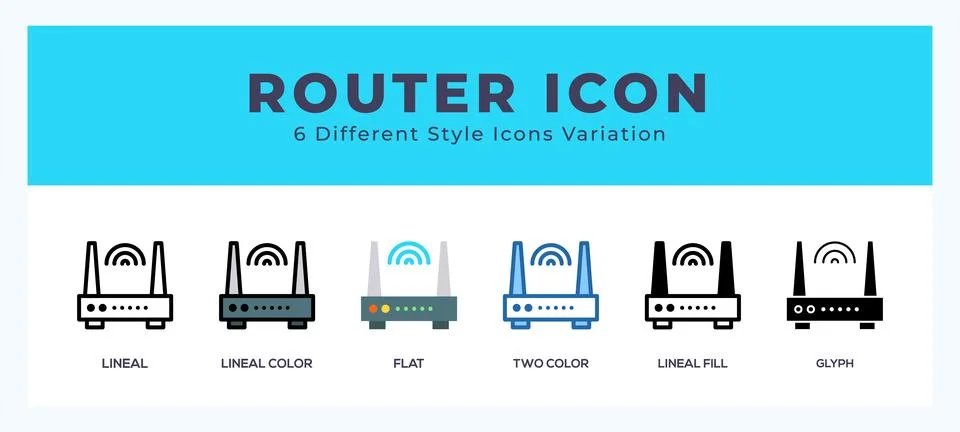 Router icon in different style vector illustration. 스톡 일러스트