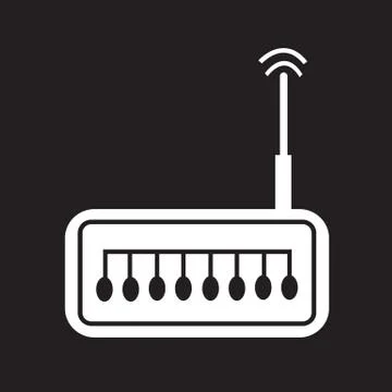 Router icon Stock Illustration