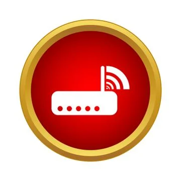 Router icon in simple style Illustrazione stock