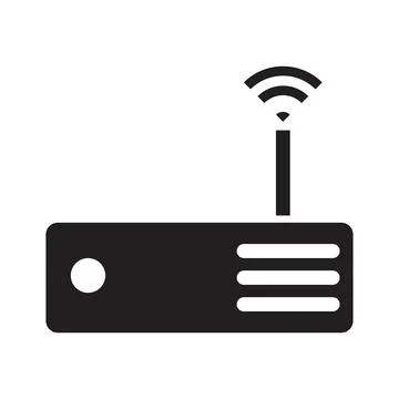 Router icon vector design template Stock Illustration