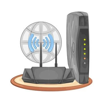 Router Illustration Stock Illustration