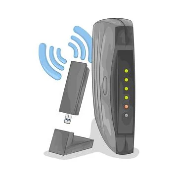 Router Illustration Stock Illustration