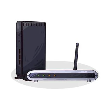 Router illustration Stock Illustration