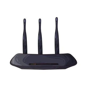 Router illustration Stock Illustration