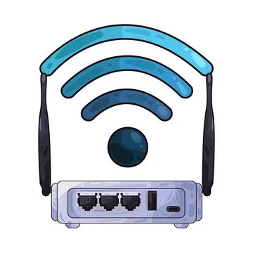 Router illustration Stock Illustration