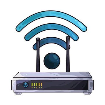 Router illustration Stock Illustration