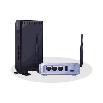 Router illustration Stock Illustration