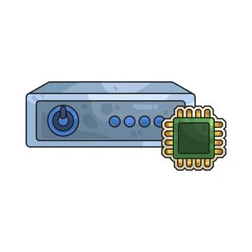 Router illustration 库存插图