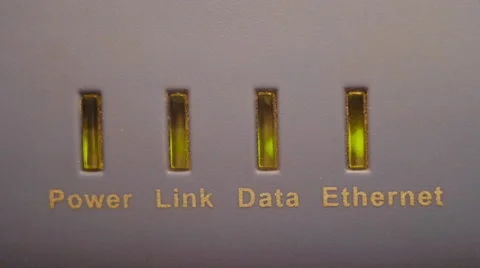 Router LED Lights Blinking Stock Footage 48655821