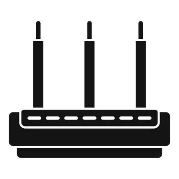 Router modem icon simple . Wifi internet Stock Illustration