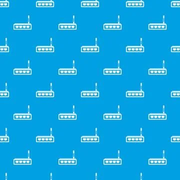 Router pattern seamless blue Stock Illustration