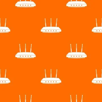 Router pattern vector orange Stock Illustration