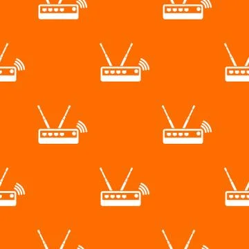 Router pattern vector orange Stock Illustration