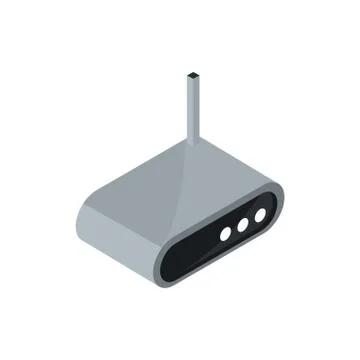 Router technology hardware device computer isometric イラスト素材